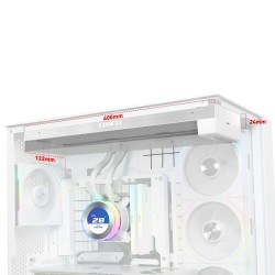 Lian Li HydroShift II LCD-C 360 - HYDROSHIFT II LCD-C 360 - White Fanless AIO CPU Cooler (EAN 4718466018045)