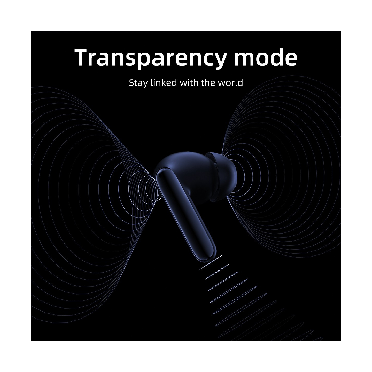 QCY T13 ANC 2 Black - TWS Earbuds with 28dB ANC, 10mm Driver, BT 5.3, 30h Playtime (Black, 10mm, ANC)