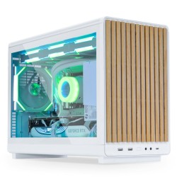 Buy DAN Case A3 Wood White - A3 - Micro-ATX Tower, Glass Side Panel, All-Mesh Front in Cyprus, Nicosia, Limassol, Larnaka, Pafos