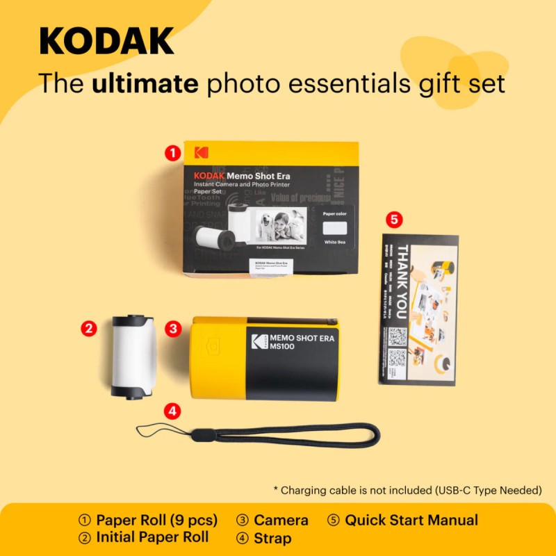 Buy Kodak Memo Shot ERA - ERA - 2-in-1 Instant Camera and Photo Label Printer, Y... in Cyprus, Nicosia, Limassol, Larnaka, Pafos