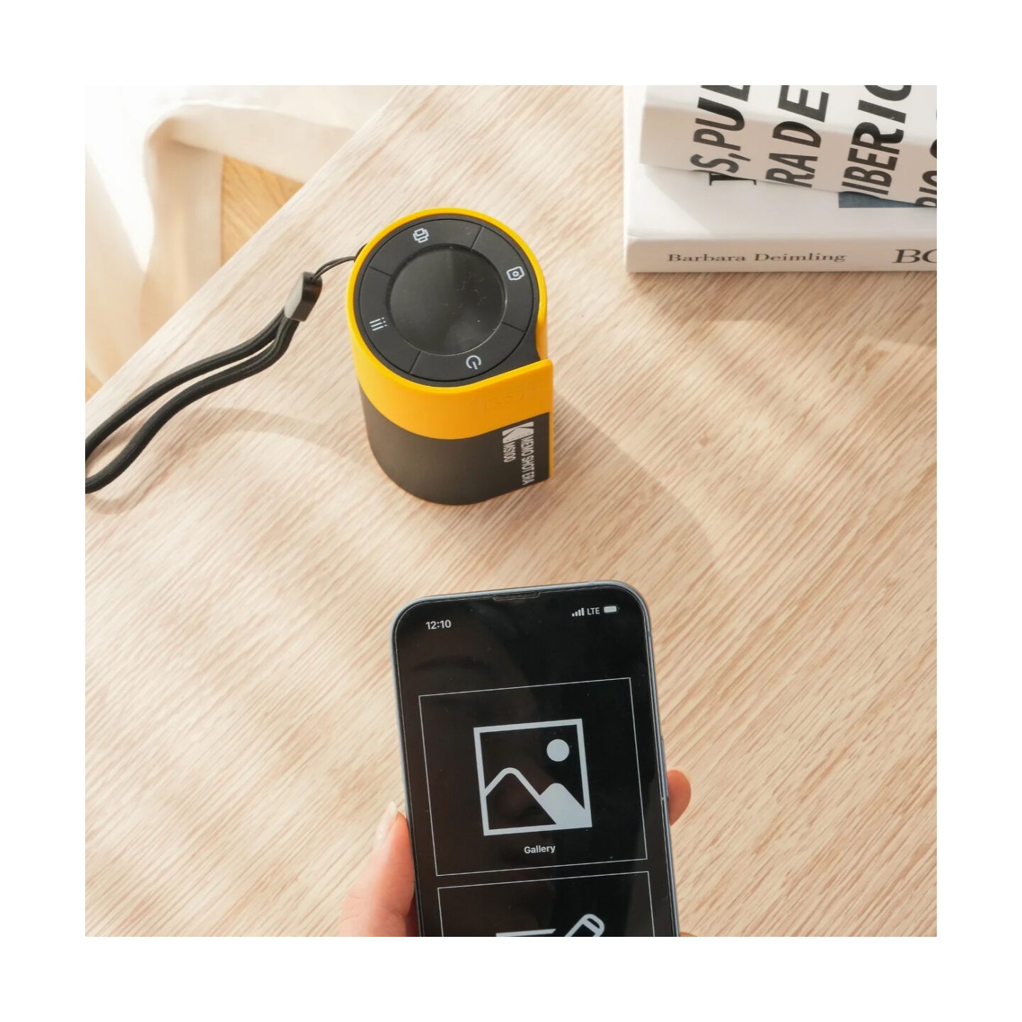 Kodak Memo Shot ERA - ERA - 2-in-1 Instant Camera and Photo Label Printer, Yellow (Includes 1 Roll)