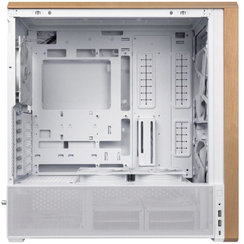 Buy Lian Li LANCOOL 217 White - LANCOOL 217 - ATX PC Case, 5 Fans, Wood Accent in Cyprus, Nicosia, Limassol, Larnaka, Pafos