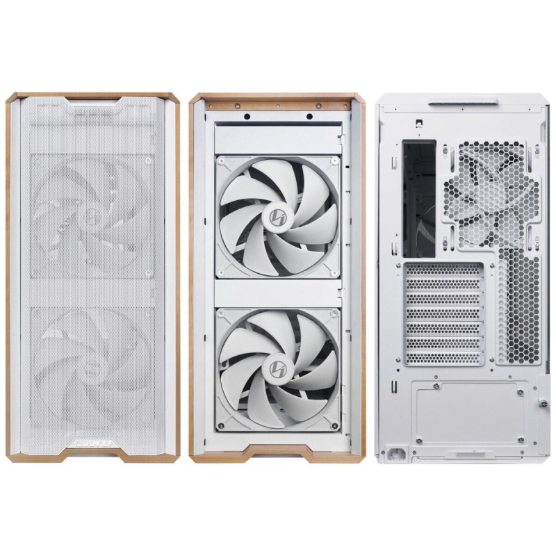 Buy Lian Li LANCOOL 217 White - LANCOOL 217 - ATX PC Case, 5 Fans, Wood Accent in Cyprus, Nicosia, Limassol, Larnaka, Pafos