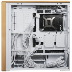 Lian Li LANCOOL 217 White - Mid-Tower ATX PC Case, 5 PWM Fans, Wood Accent (LAN217.WH) — Buy in Cyprus with Fast Delivery