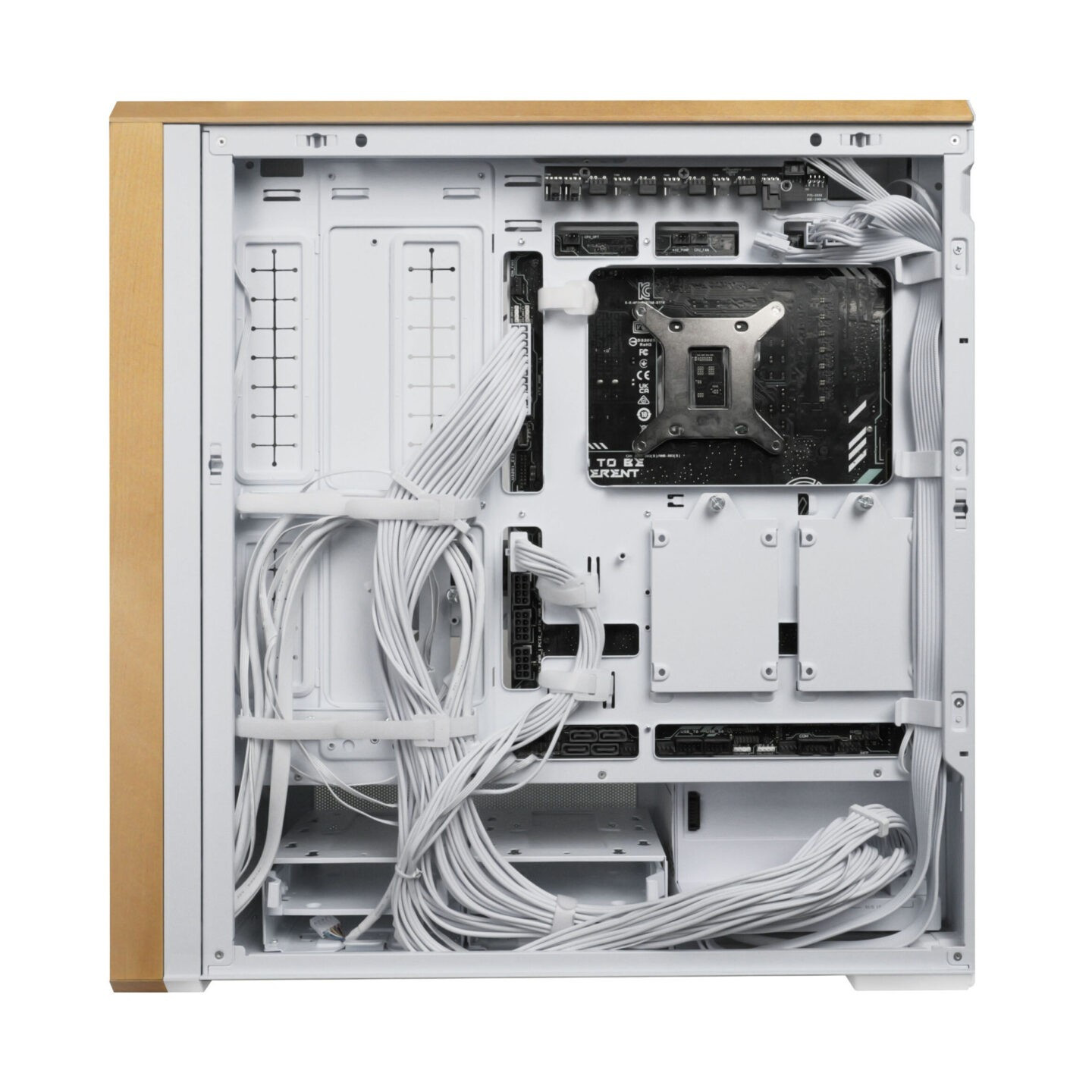 Lian Li LANCOOL 217 White - Mid-Tower ATX PC Case, 5 PWM Fans, Wood Accent (LAN217.WH) — Buy in Cyprus with Fast Delivery