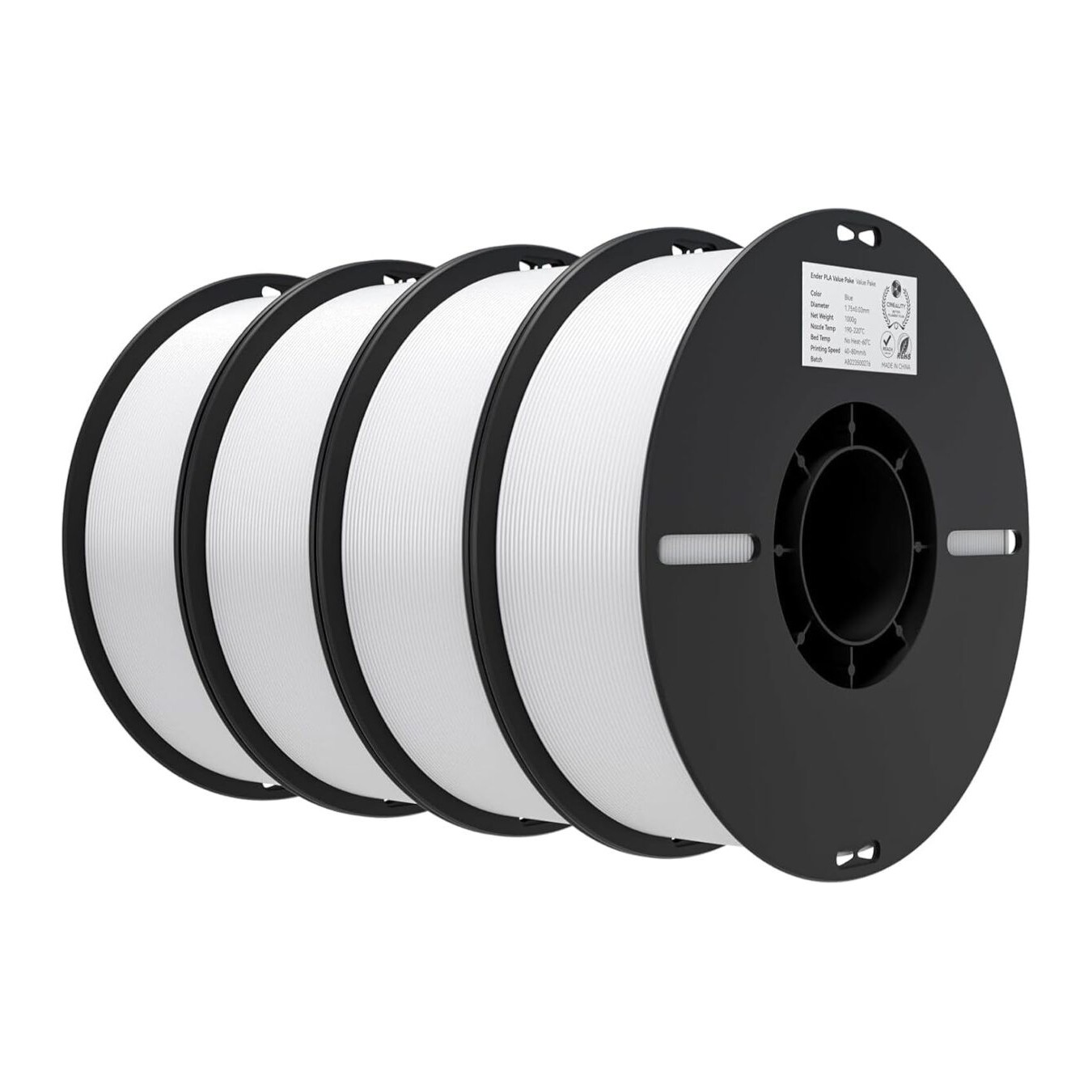 Creality EN-PLA Value Pack 4kg - 3301010475 - 1.75mm, 4x White — Buy in Cyprus with Fast Delivery