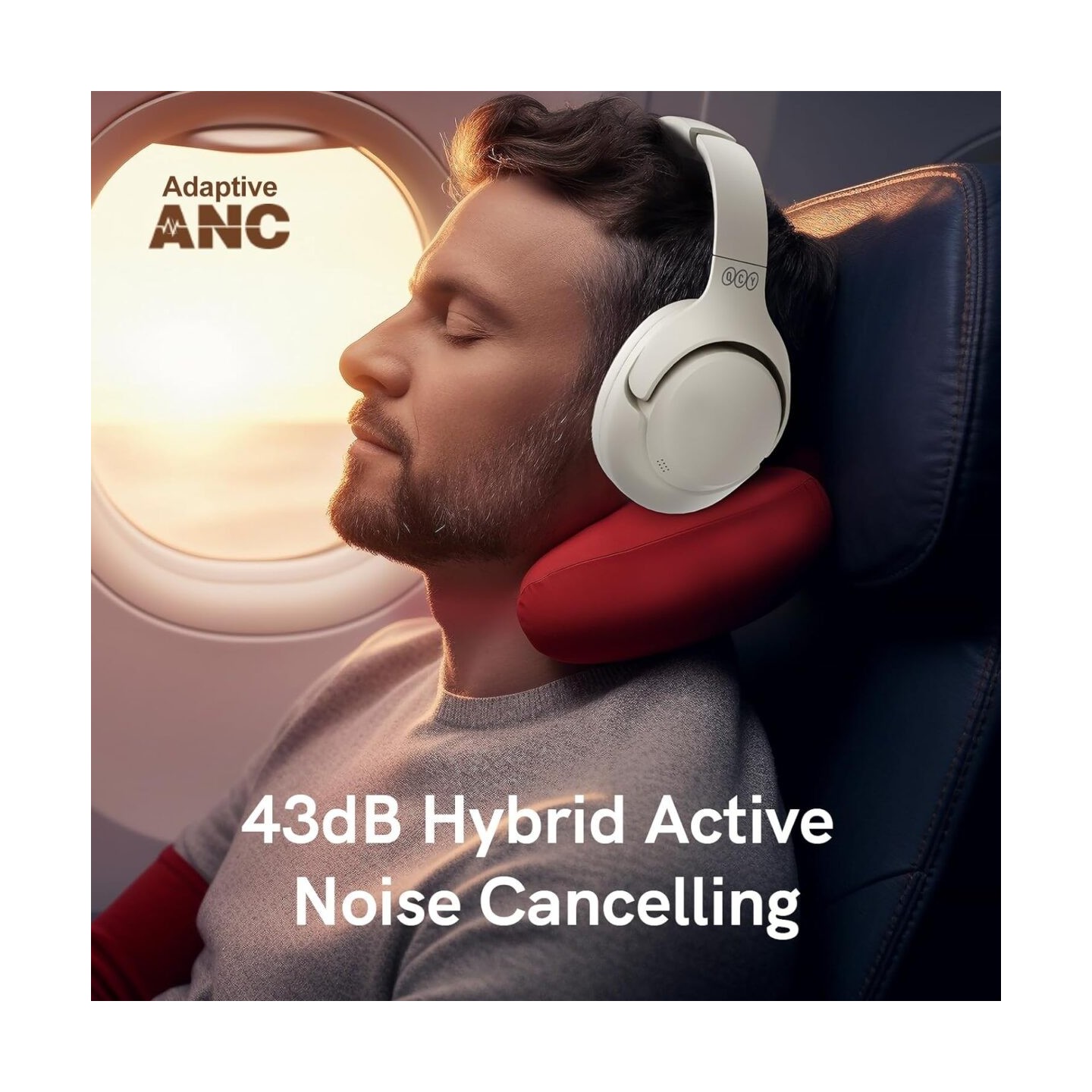 QCY H3 High-Res Headset - H3 - White, 60h BT, 4-Mode ANC — Buy in Cyprus with Fast Delivery