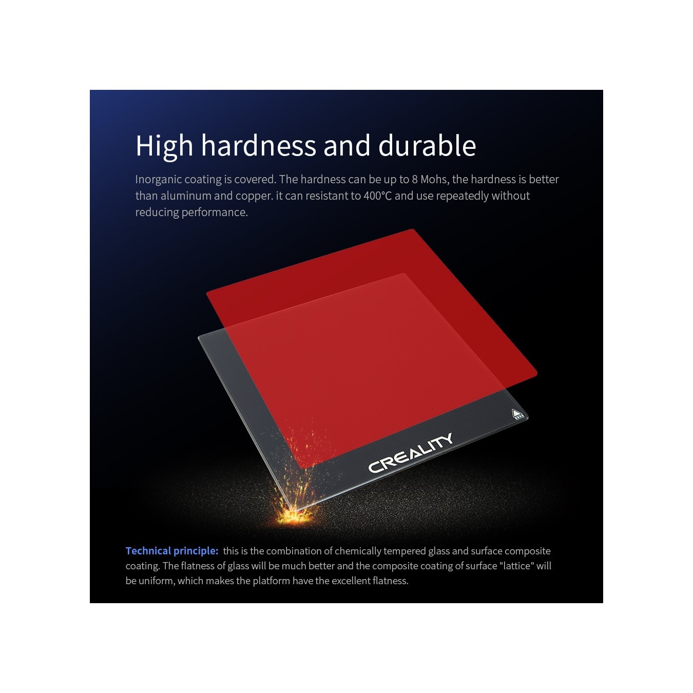 Creality Carborundum Glass Platform Kit 235x235x4 - CP-01 - Ender-3/3 V2 Pro compatibility — Buy in Cyprus with Fast Delivery