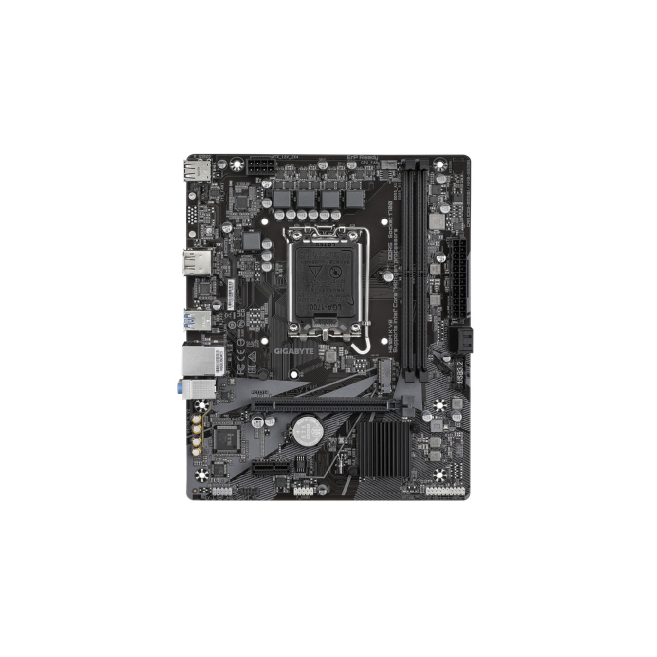 GIGABYTE GA-H610M K V2 - LGA1700 Micro-ATX Motherboard, DDR5, 2 DIMM, 128GB Max — Buy in Cyprus with Fast Delivery