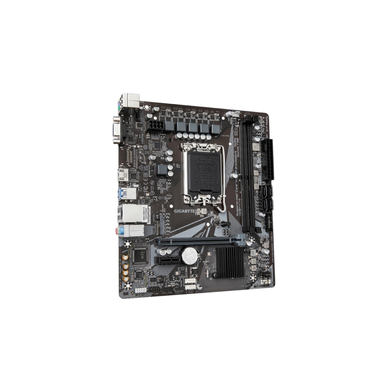 GIGABYTE GA-H610M H V2 - LGA1700 Micro-ATX Motherboard, Intel H610, DDR5, 2x DIMM (Up to 96GB)