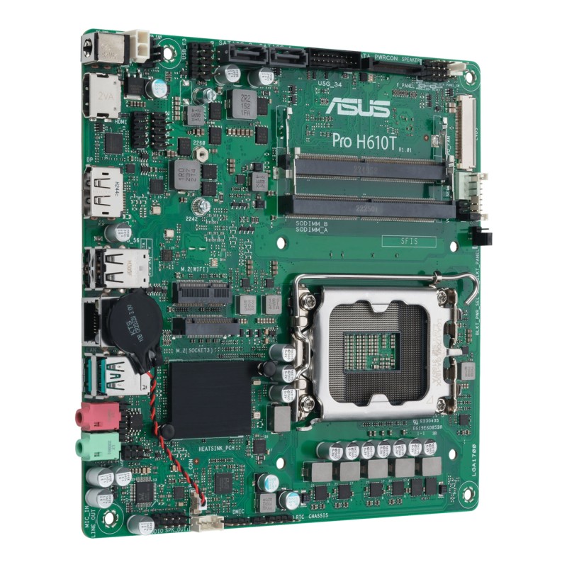 Buy ASUS Pro H610T-CSM - LGA1700 Mini-ITX Motherboard, Intel H610, DDR5 SO-DIMM,... in Cyprus, Nicosia, Limassol, Larnaka, Pafos