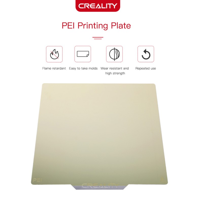 Buy Creality PEI Plate Kit Glossy Surface 235x235x1mm for Ender-3/3 Pro/3S, Ende... in Cyprus, Nicosia, Limassol, Larnaka, Pafos