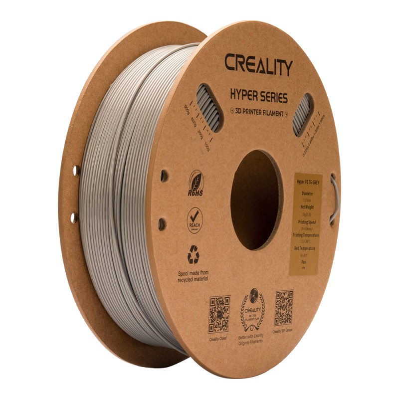 Buy Creality Hyper-PETG Grey 1.75mm Filament - Grey, 1kg in Cyprus, Nicosia, Limassol, Larnaka, Pafos