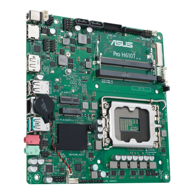 Buy ASUS Pro H610T-CSM - LGA1700 Mini-ITX Motherboard, Intel H610, DDR5 SO-DIMM,... in Cyprus, Nicosia, Limassol, Larnaka, Pafos
