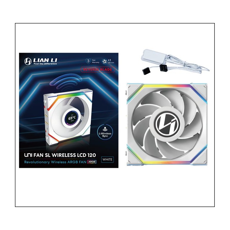 Buy Lian Li UNIFAN SL Wireless LCD 120 - UNIFAN SL - 120mm, PWM, ARGB, 25mm, Rev... in Cyprus, Nicosia, Limassol, Larnaka, Pafos