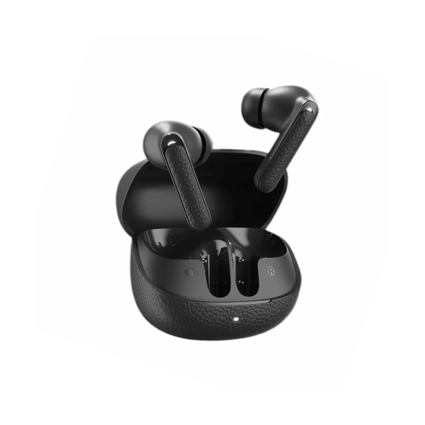 QCY Buds ANC Black - HT15 - 45dB ANC, TWS Earbuds, 35h battery, 5-mic ENC, leather case — Buy in Cyprus with Fast Delivery