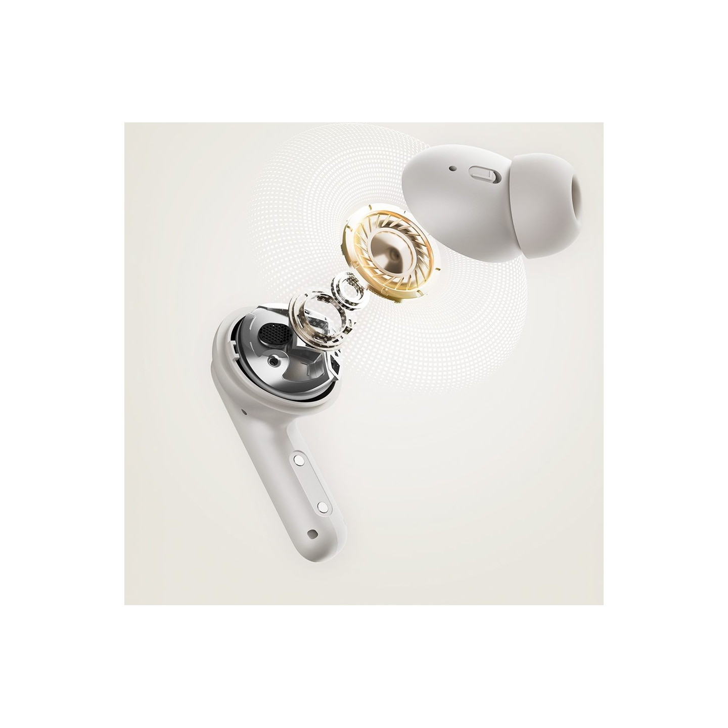 QCY Buds ANC Black - HT15 - 45dB ANC, TWS Earbuds, 35h battery, 5-mic ENC, leather case — Buy in Cyprus with Fast Delivery