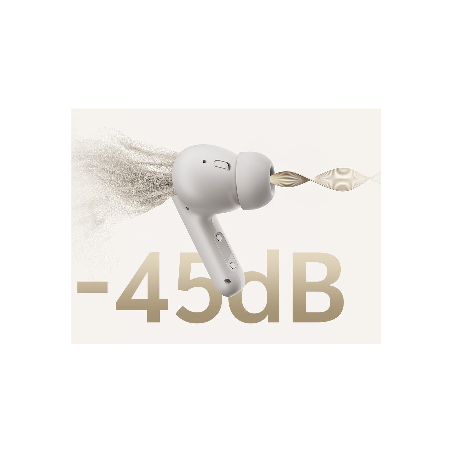 QCY Buds ANC Black - HT15 - 45dB ANC, TWS Earbuds, 35h battery, 5-mic ENC, leather case — Buy in Cyprus with Fast Delivery