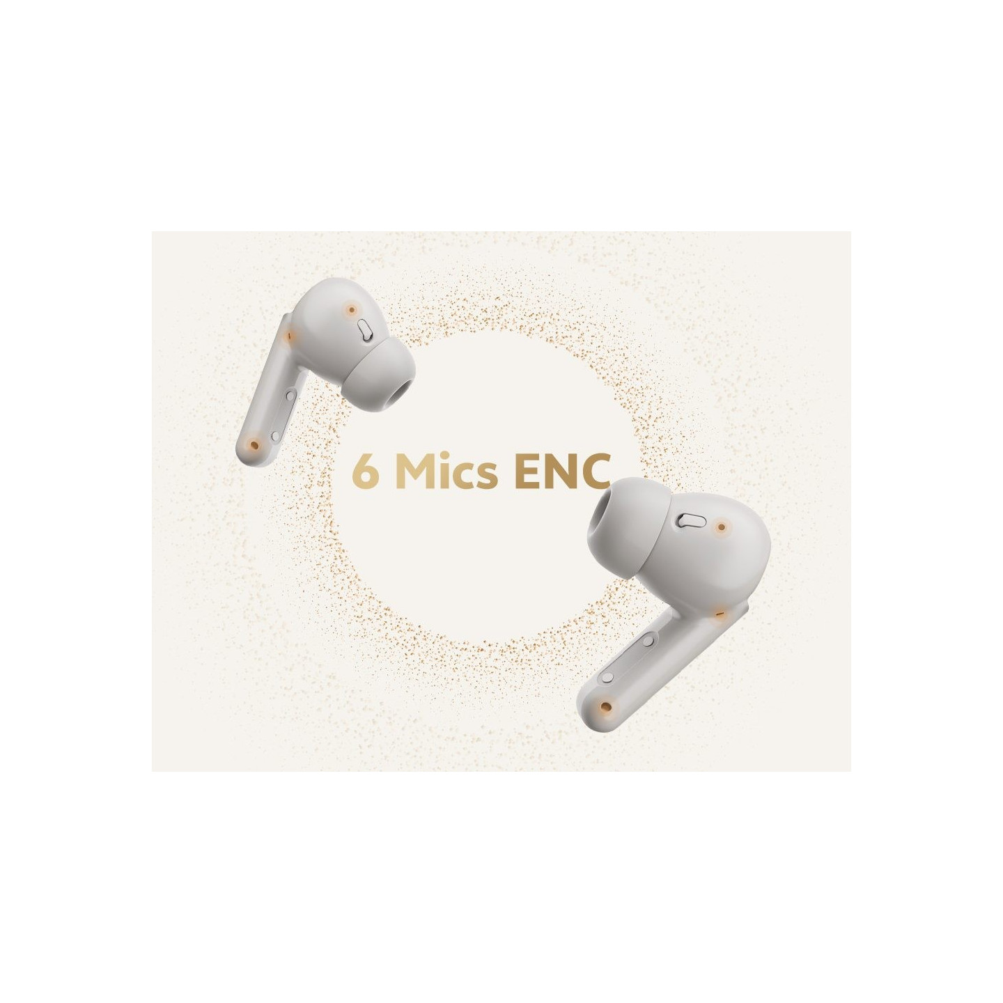 QCY Buds ANC Black - HT15 - 45dB ANC, TWS Earbuds, 35h battery, 5-mic ENC, leather case — Buy in Cyprus with Fast Delivery