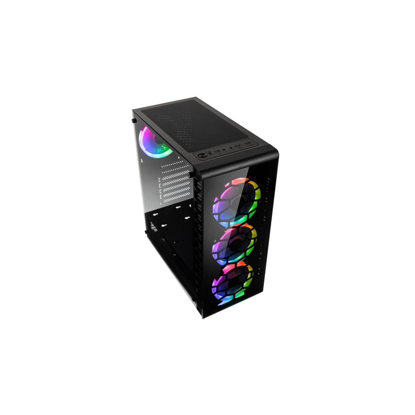 Kolink Observatory Lite RGB Midi-Tower Tempered Glass Black (Boxed) — Buy in Cyprus with Fast Delivery