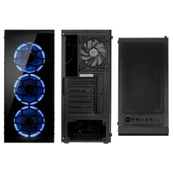 Kolink Observatory Lite RGB Midi-Tower Tempered Glass Black (Boxed) — Buy in Cyprus with Fast Delivery