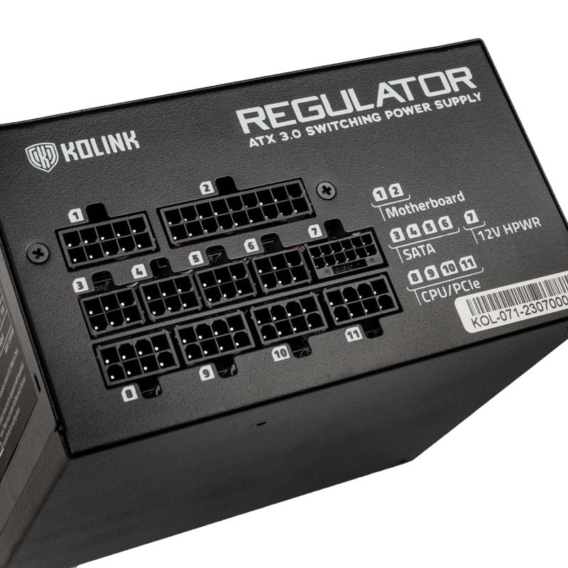 Buy Kolink REGULATOR 750W Fully Modular PSU - ATX 3.0, PCIe 5.0, 12VHPWR, Gen 5,... in Cyprus, Nicosia, Limassol, Larnaka, Pafos