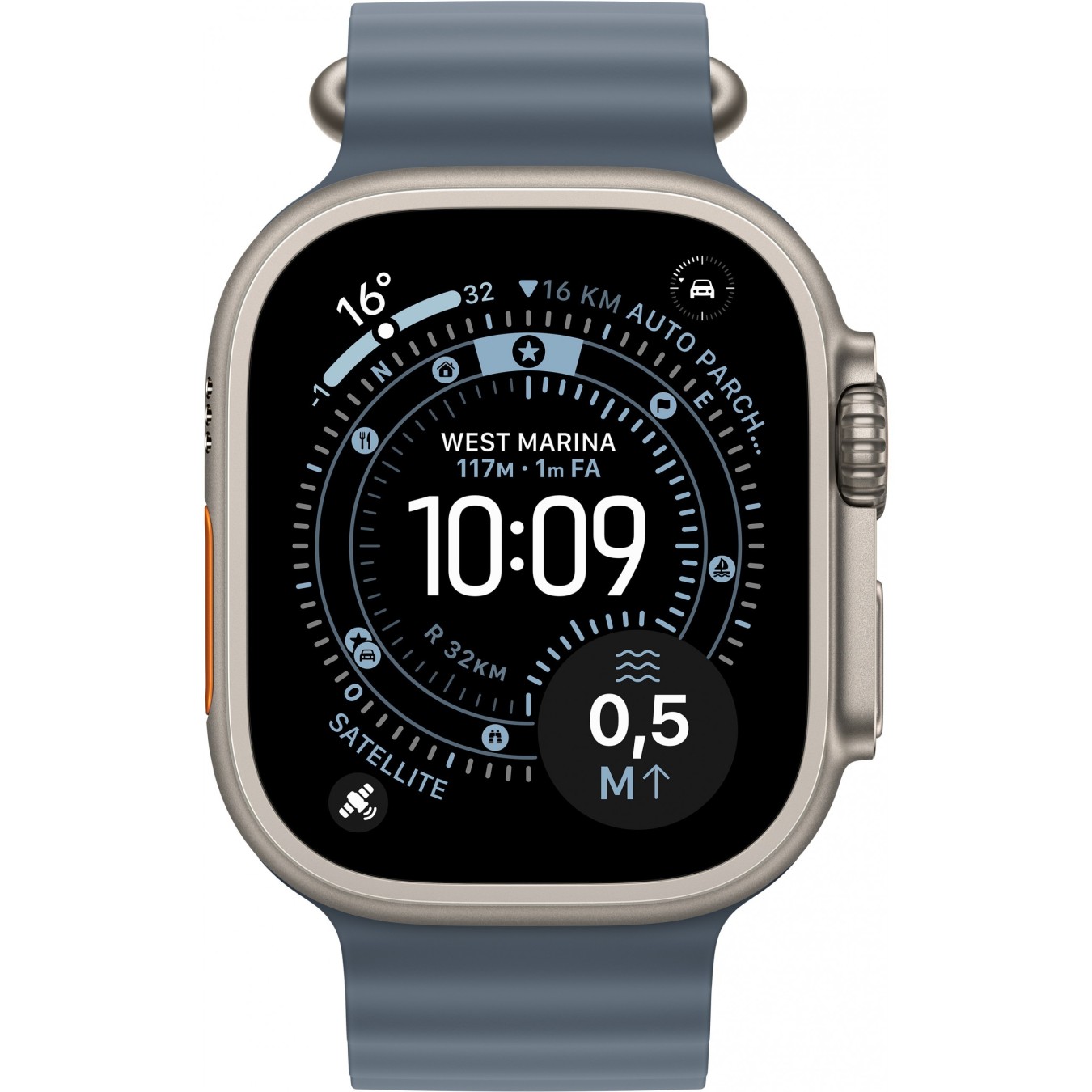 Apple Watch Ultra 3 Titanium Cellular 49mm Natural (Ocean Band maritime blue) — Buy in Cyprus with Fast Delivery