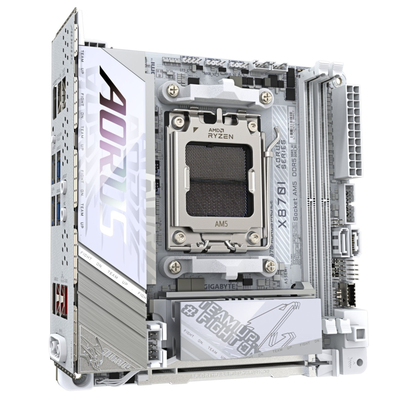 GIGABYTE AORUS PRO ICE GA-X870I - Mini-ITX AM5 Motherboard, DDR5, Dual DIMM, 128GB Max — Buy in Cyprus with Fast Delivery