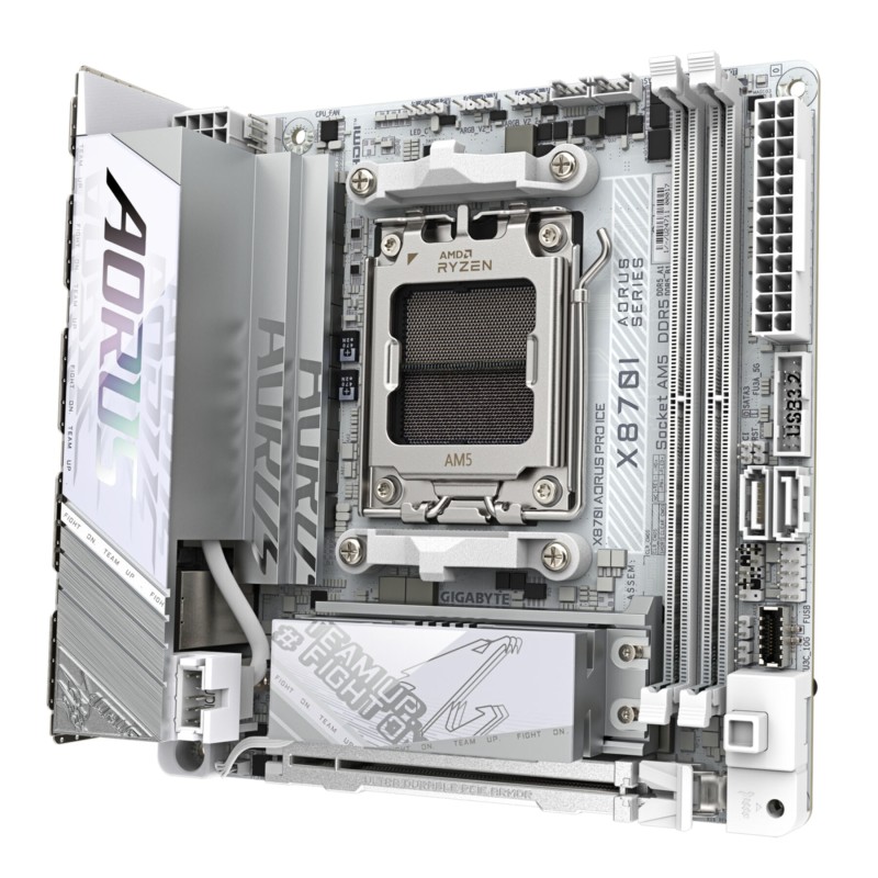 Buy GIGABYTE AORUS PRO ICE GA-X870I - Mini-ITX AM5 Motherboard, DDR5, Dual DIMM,... in Cyprus, Nicosia, Limassol, Larnaka, Pafos