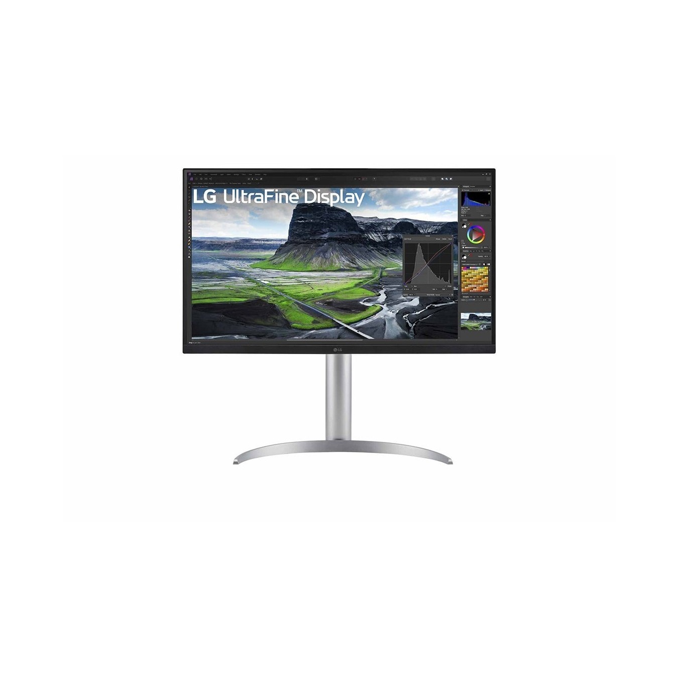 LG UltraFine - 27UQ850V-W - 68.47cm 27' (3840x2160) 16:9 4K IPS 5ms 60Hz HDR400 HDMI DP USB-C Speaker Pivot Silver