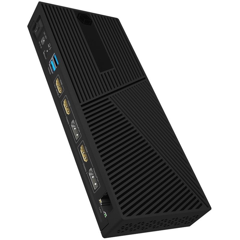 Buy D Dockingtation 4x USB-A 2x USB-C 2x HDMI DisplayPort ICY BOX Black in Cyprus, Nicosia, Limassol, Larnaka, Pafos