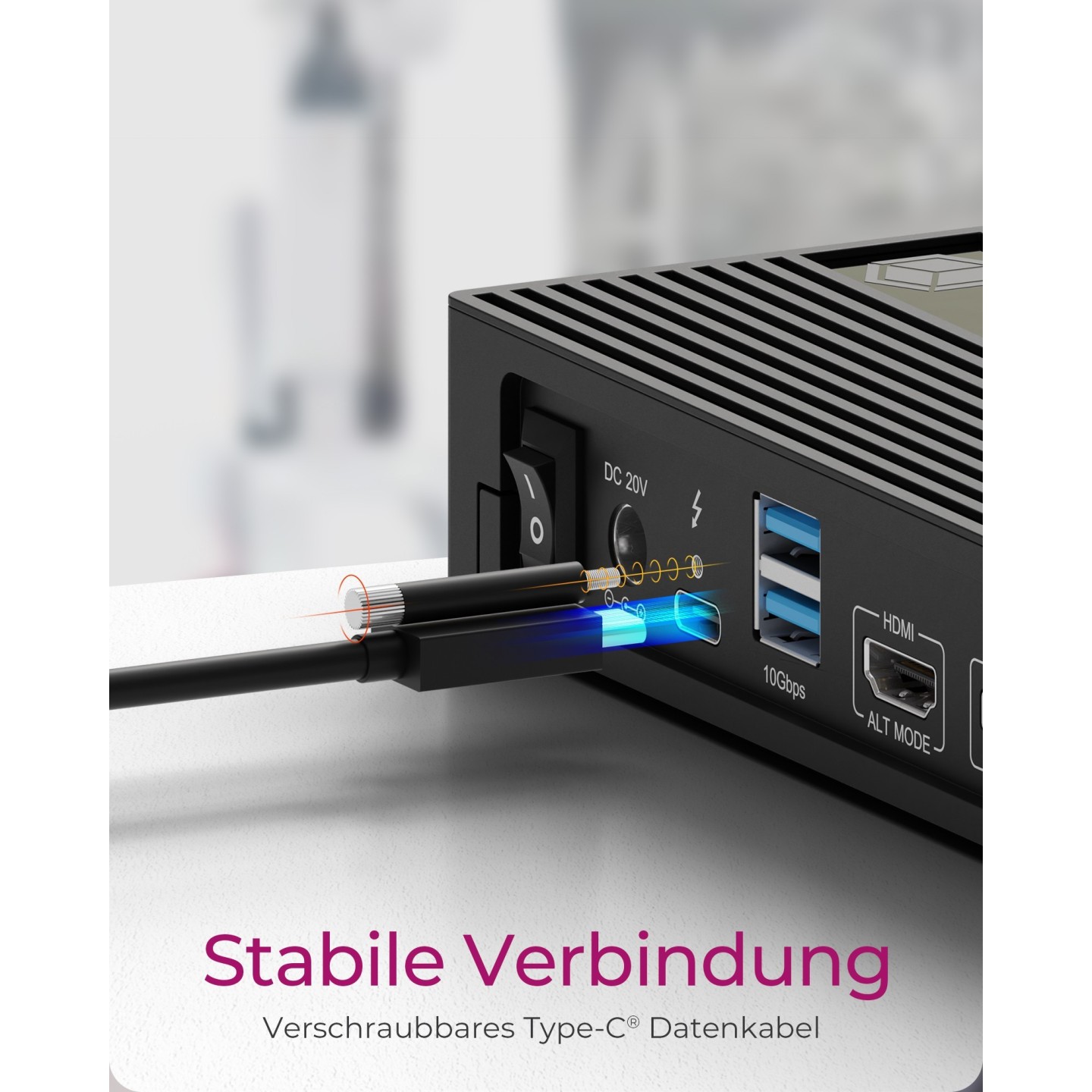 D Dockingtation 4x USB-A 2x USB-C 2x HDMI DisplayPort ICY BOX Black — Buy in Cyprus with Fast Delivery