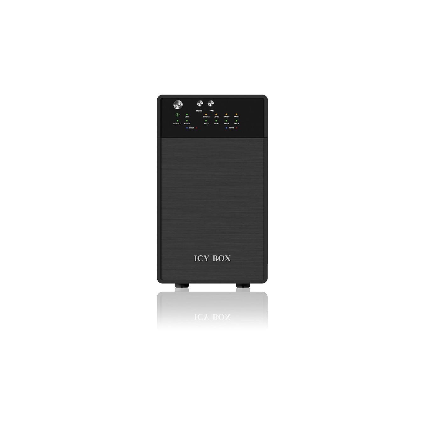 RAID System. 2x SATA 3.5' zu 1x USB 3.0 + 1x eSATA. RAID 0 1 JBOD SINGLE ICY BOX — Buy in Cyprus with Fast Delivery