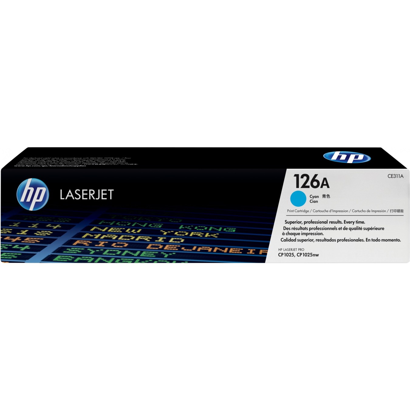 HP 126A original LaserJet Toner cartridge - CE311A - Cyan, Original, Standard Yield, 1.000 pages, 1-pack