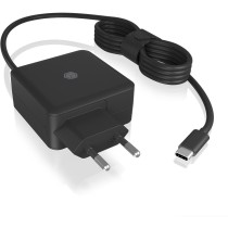 ICY BOX USB-C 65W Notebook Power Supply - IB-PS101-PD - Black, 1.5 m Cable, EU Plug, Indoor — Buy in Cyprus with Fast Delivery
