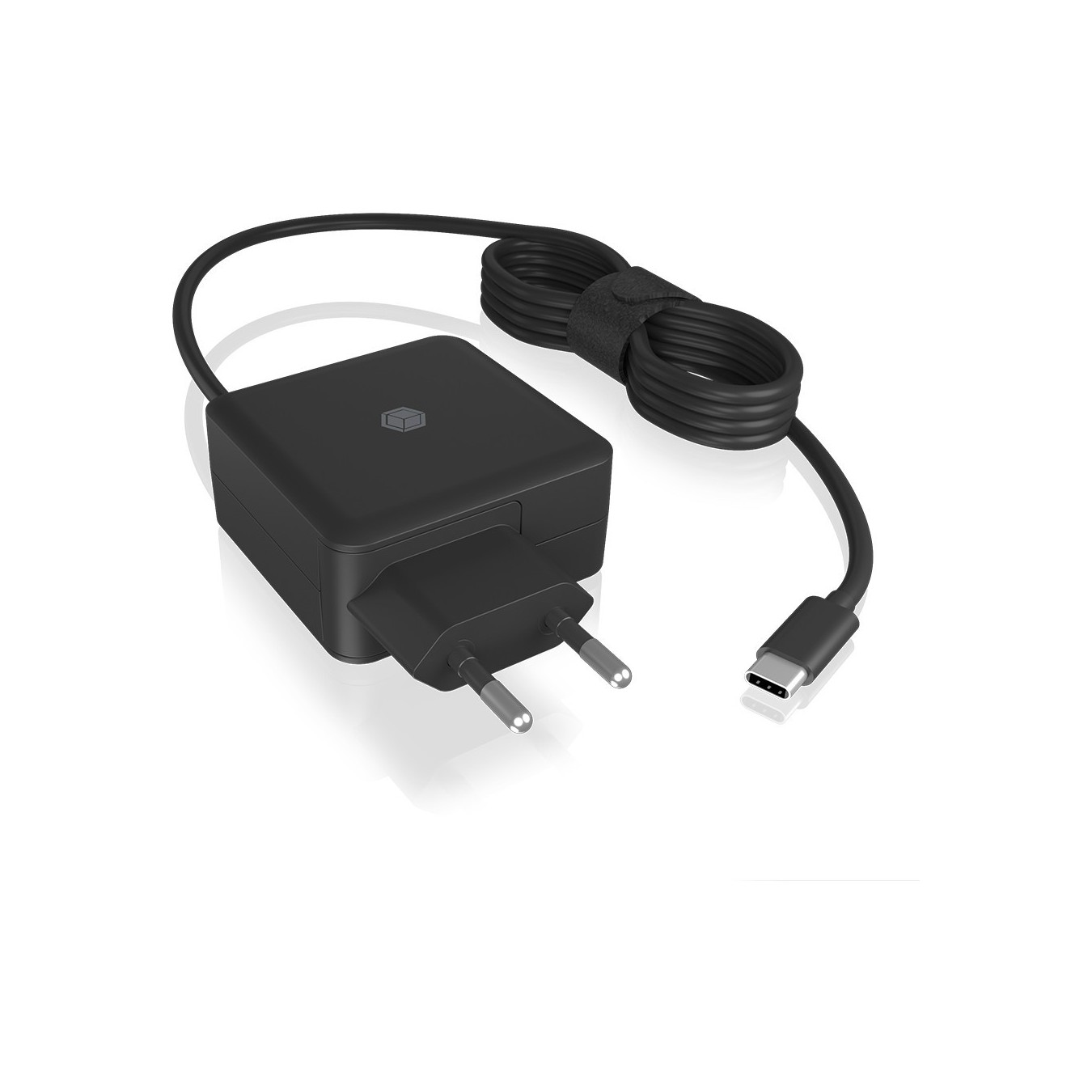 ICY BOX USB-C 65W Notebook Power Supply - IB-PS101-PD - Black, 1.5 m Cable, EU Plug, Indoor — Buy in Cyprus with Fast Delivery