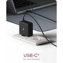 ICY BOX USB-C 65W Notebook Power Supply - IB-PS101-PD - Black, 1.5 m Cable, EU Plug, Indoor — Buy in Cyprus with Fast Delivery