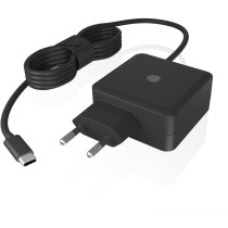 ICY BOX USB-C 65W Notebook Power Supply - IB-PS101-PD - Black, 1.5 m Cable, EU Plug, Indoor — Buy in Cyprus with Fast Delivery