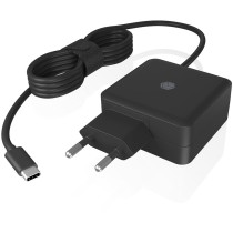 ICY BOX USB-C 65W Notebook Power Supply - IB-PS101-PD - Black, 1.5 m Cable, EU Plug, Indoor — Buy in Cyprus with Fast Delivery