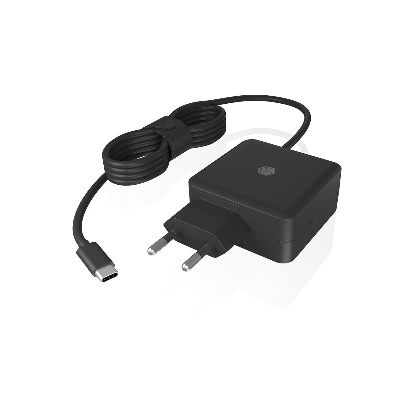 ICY BOX USB-C 65W Notebook Power Supply - IB-PS101-PD - Black, 1.5 m Cable, EU Plug, Indoor — Buy in Cyprus with Fast Delivery
