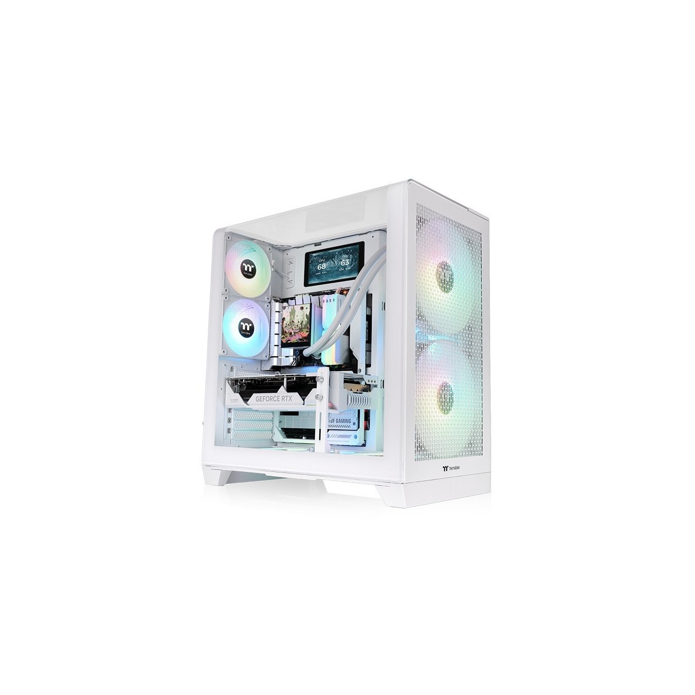 Midi Thermaltake View 390 Air Snow White - View 390 - White. ATX. micro ATX. Mini-ITX. SPCC. Tempered glass.