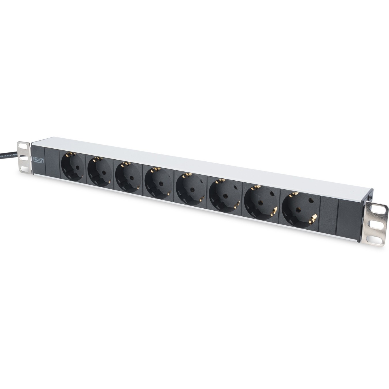 Rack-mount Power Strip - 19-inch 1HE - Black, 8-outlet, 2 m cord — Buy in Cyprus with Fast Delivery