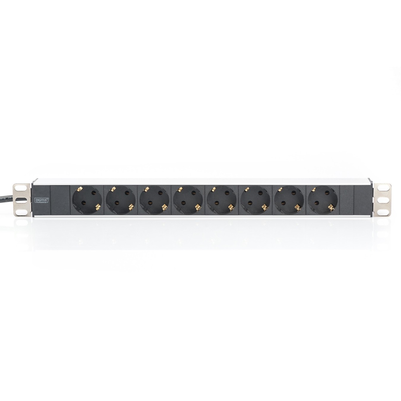 Rack-mount Power Strip - 19-inch 1HE - Black, 8-outlet, 2 m cord — Buy in Cyprus with Fast Delivery