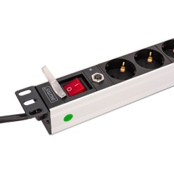 Buy DIGITUS 8-outlet 19-inch Aluminum Power Strip - 1U, 2 m, Black in Cyprus, Nicosia, Limassol, Larnaka, Pafos