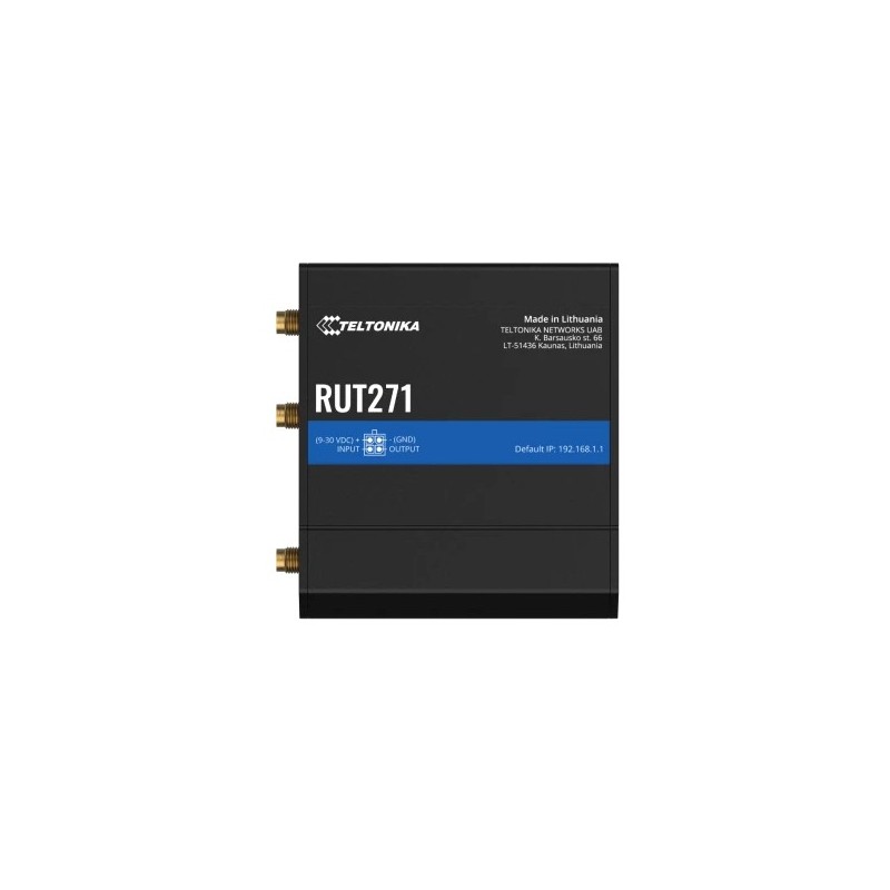 Buy Teltonika RUT271Redcap 5G-Router - RUT271 - Black, Aluminium/Plastic enclosu... in Cyprus, Nicosia, Limassol, Larnaka, Pafos