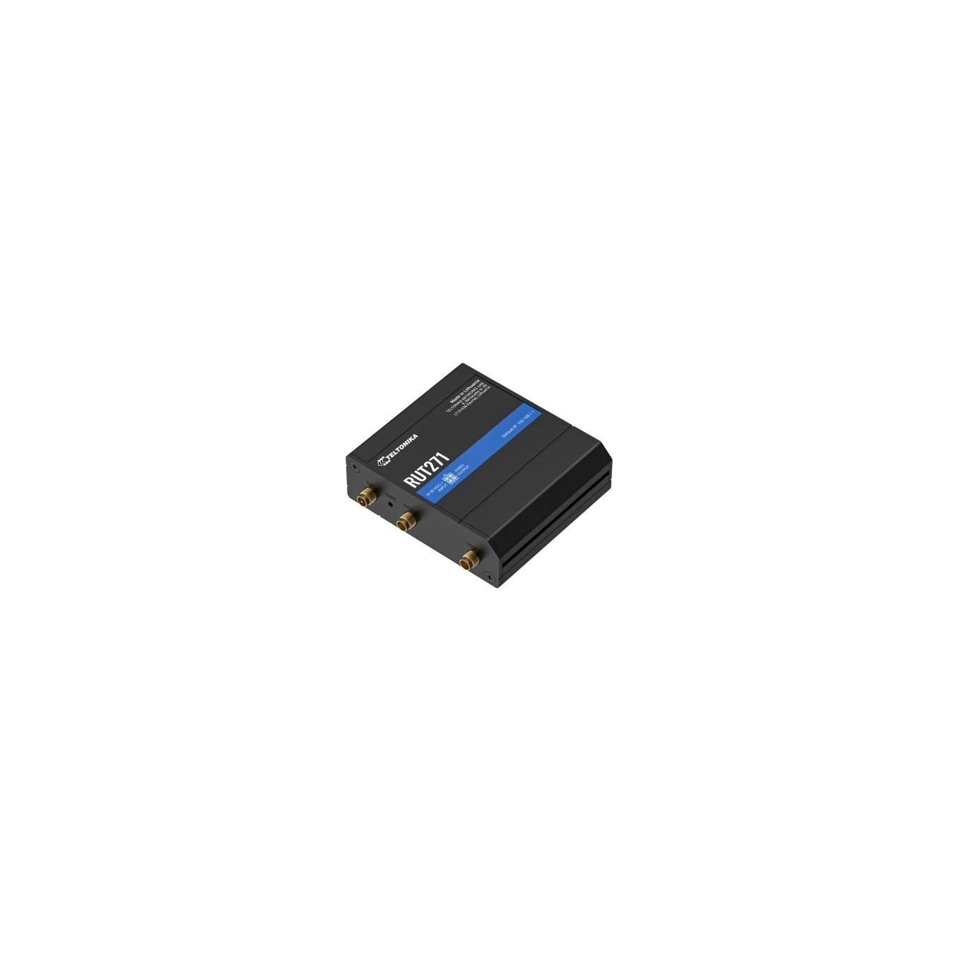 Teltonika RUT271Redcap 5G-Router - RUT271 - Black, Aluminium/Plastic enclosure, DIN-rail/Wall mounting