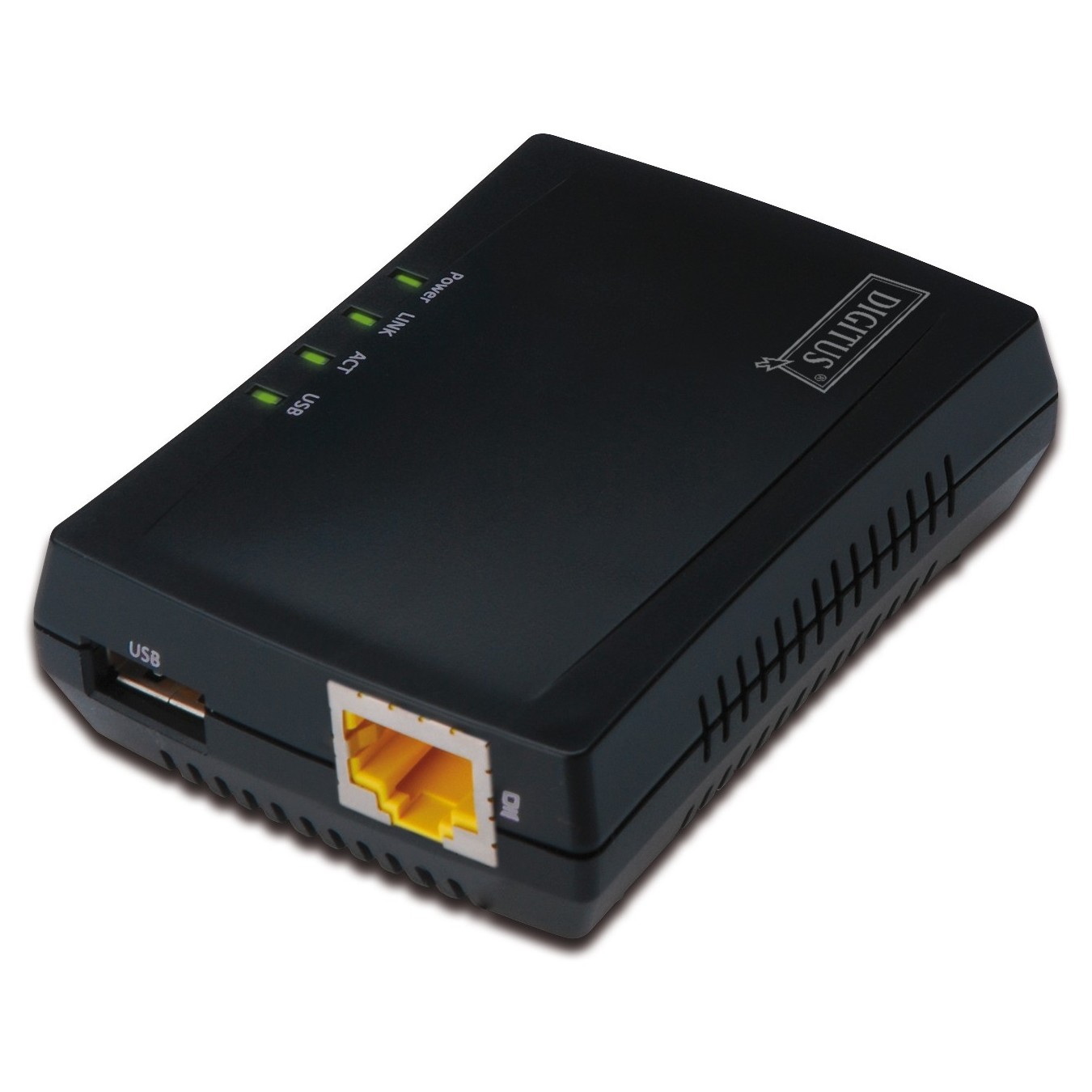 DIGITUS USB Network Server 1-Port Print Server, NAS & USB Hub — Buy in Cyprus with Fast Delivery