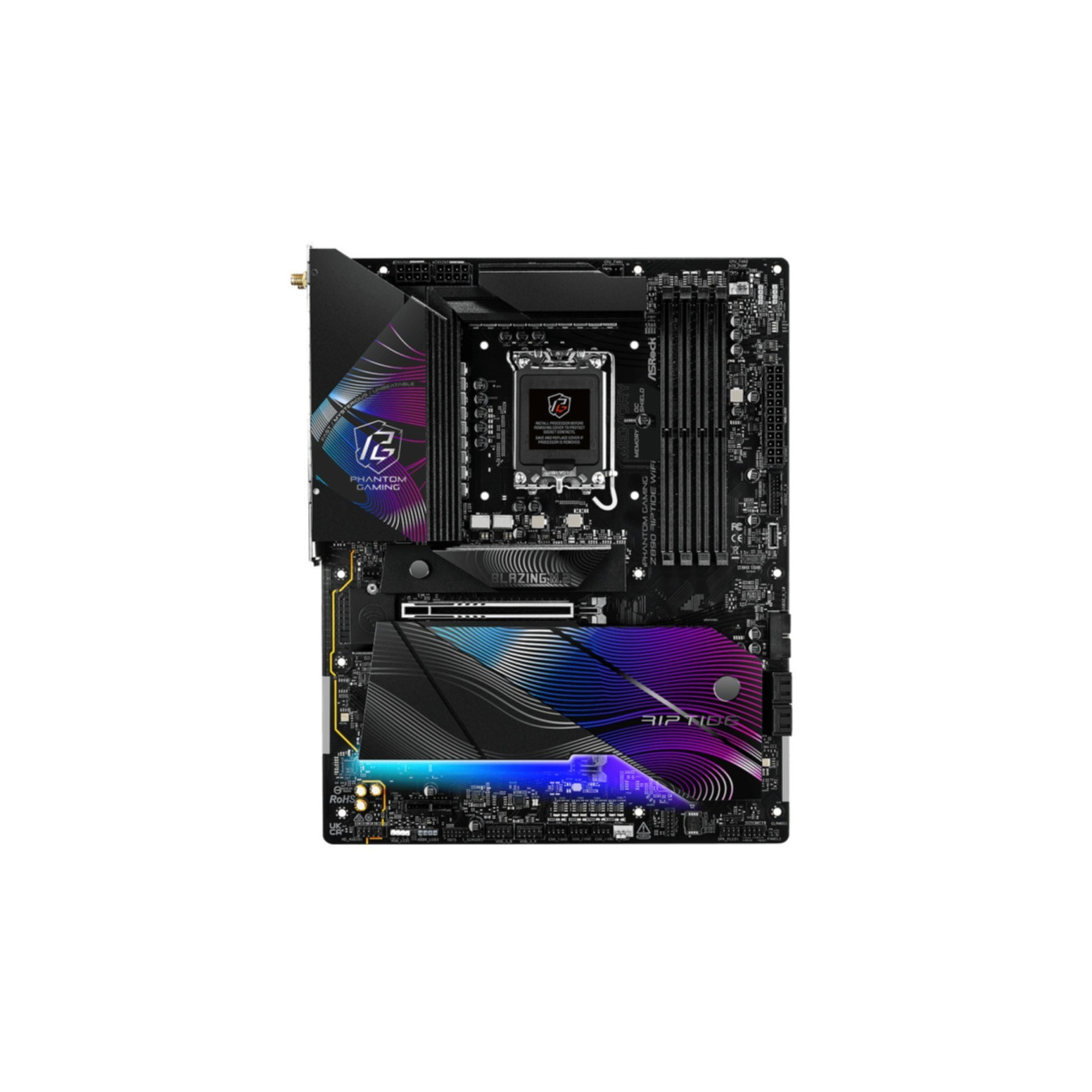 ASRock Z890 Riptide WiFi - LGA1851 ATX Motherboard - DDR5, 256GB, Wi-Fi 7, 2.5Gb LAN, Thunderbolt x2