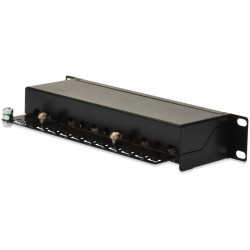 Buy DIGITUS Patchpanel 1U 12-Port Cat5e ClassD Shielded - Black in Cyprus, Nicosia, Limassol, Larnaka, Pafos