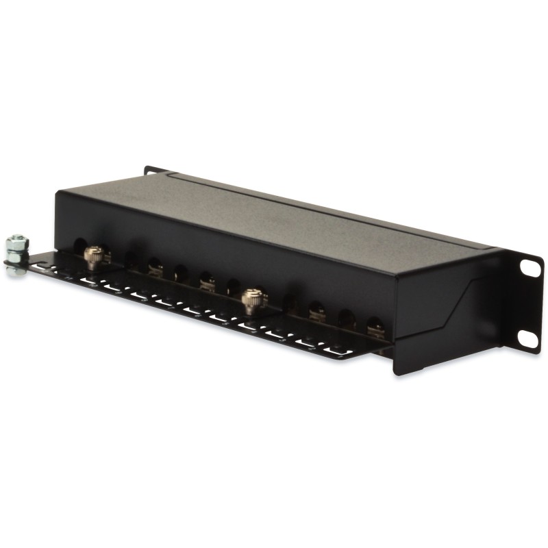 Buy DIGITUS Patchpanel 1U 12-Port Cat5e ClassD Shielded - Black in Cyprus, Nicosia, Limassol, Larnaka, Pafos